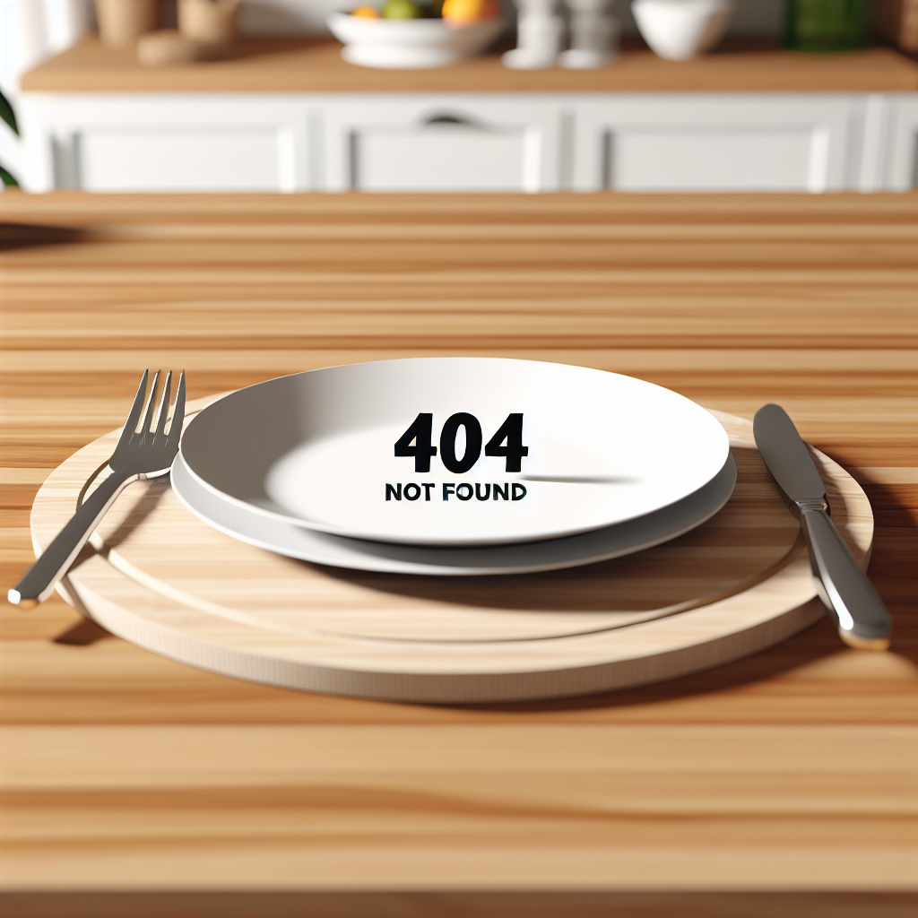 Empty plate - page not found